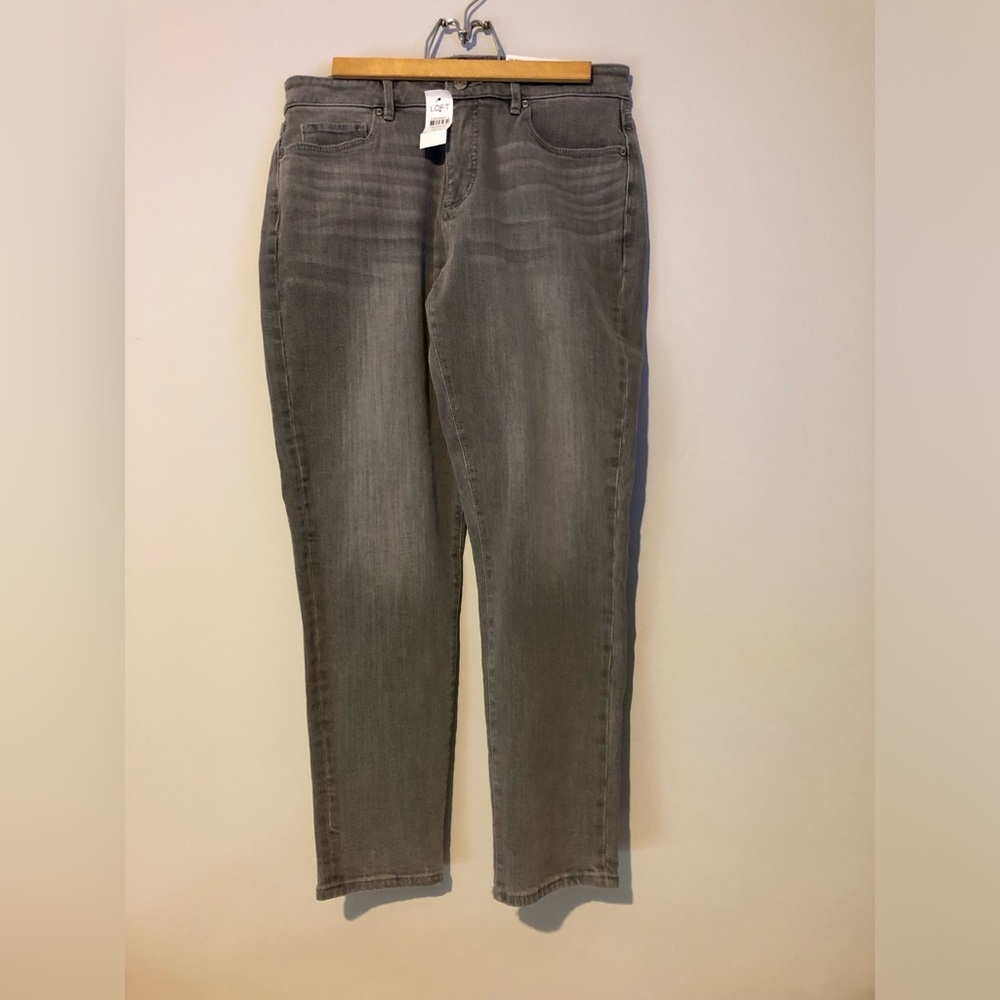 NWT Loft 27 Gray The Skinny Jeans